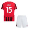 Conjunto (Camiseta+Pantalón Corto) AC Milan Jovic 15 Primera Equipación 2024-25 - Niño